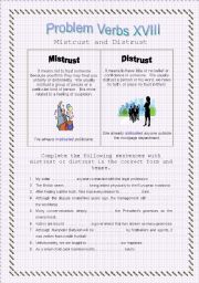 Problem Verbs XVIII -  Mistrust and Distrust - Theory and Practice - with key