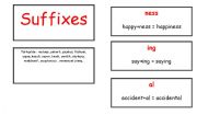 English Worksheet: suffixes