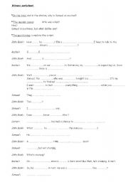 English worksheet: Witness