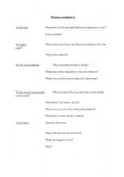 English Worksheet: Witness 3