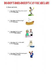 English worksheet: DO-DOES-DONT-DOESNT