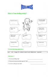 English worksheet: FEELINGS