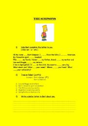 English Worksheet: The Simpsons - Verb to BE