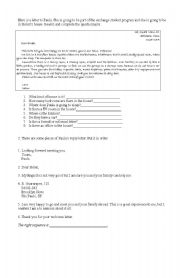 English worksheet: Letter