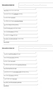 English worksheet: Past simple