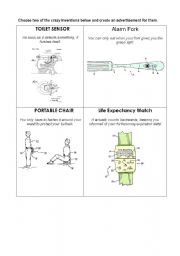 English Worksheet: Crazy Inventions