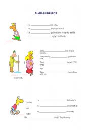 English Worksheet: Present Simple