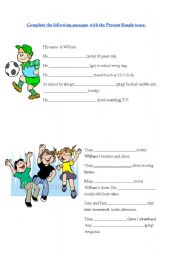 English Worksheet: Present Simple