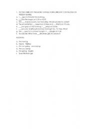 English Worksheet: exorsise