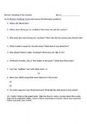 English Worksheet: Muriels Wedding Treasure Hunt