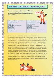 English Worksheet: Collocation with 