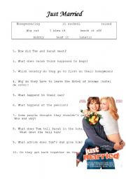 Just Married - movie comprehension