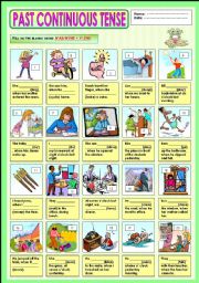 English Worksheet: Past Continuous Tense