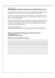 English Worksheet: Reading news and comprehension
