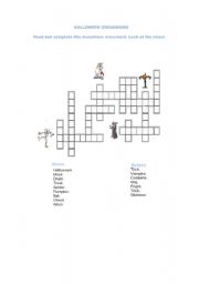 English Worksheet: Monstrous Halloween