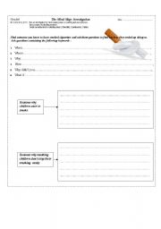 English worksheet: Investigatio: Peer Pressure and Smoking Cigarettes