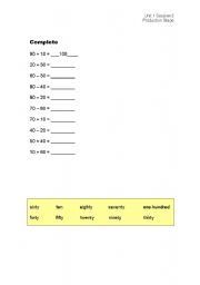 English Worksheet: complete