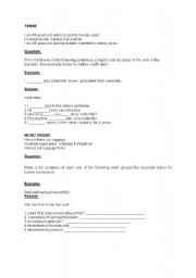 English Worksheet: errors