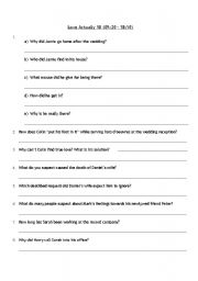 English Worksheet: Love Actually Comprehension B