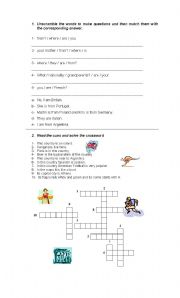 English Worksheet: Countries and Nationalities