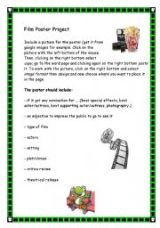 English Worksheet: At the movies (3/4)