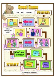 English Worksheet: GREAT GAME