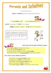 English Worksheet: Gerunds and the Infinitives (3 pages)