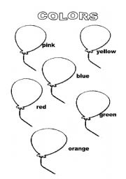 English worksheet: colors