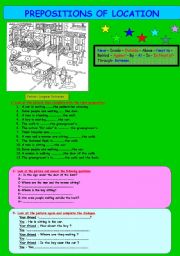 Prepositions of location