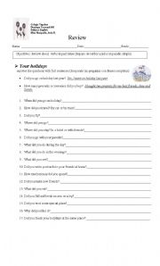 English Worksheet: Past simple