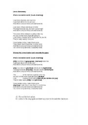English Worksheet: multiple choice