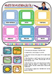 English Worksheet: WHATS THE WEATHER LIKE? - BOARD GAME (PART 3)