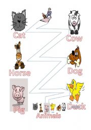 English worksheet: Animals Track and Trace