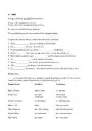 English Worksheet: If clauses