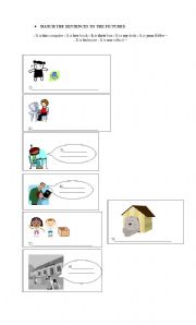 English Worksheet: Matching