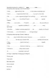 English worksheet: test