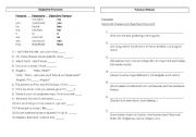 English Worksheet: Objective Pronouns & Pronoun Mixture