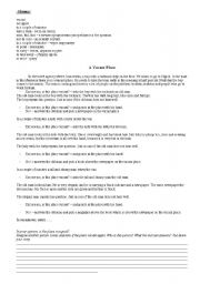 English worksheet: A Vacant Place