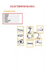 English worksheet: Scrambletronic