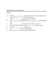 English Worksheet: present simple vs. present continuous