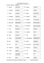English worksheet: Adjectives - This is me