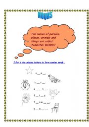 English worksheet: Noun