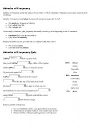 English Worksheet: Adverb of frequency