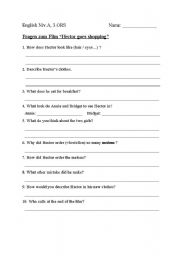 English worksheet: Questions for English made Easy, Episode 2
