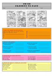 Verb TO BE (present vs past)