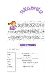 English Worksheet: Daily routine