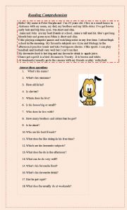 English Worksheet: read and answer