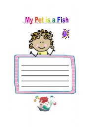 English worksheet: my pet is a fish