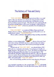 English Worksheet: Tom and Jerry