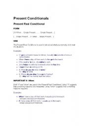 English Worksheet: Conditionals